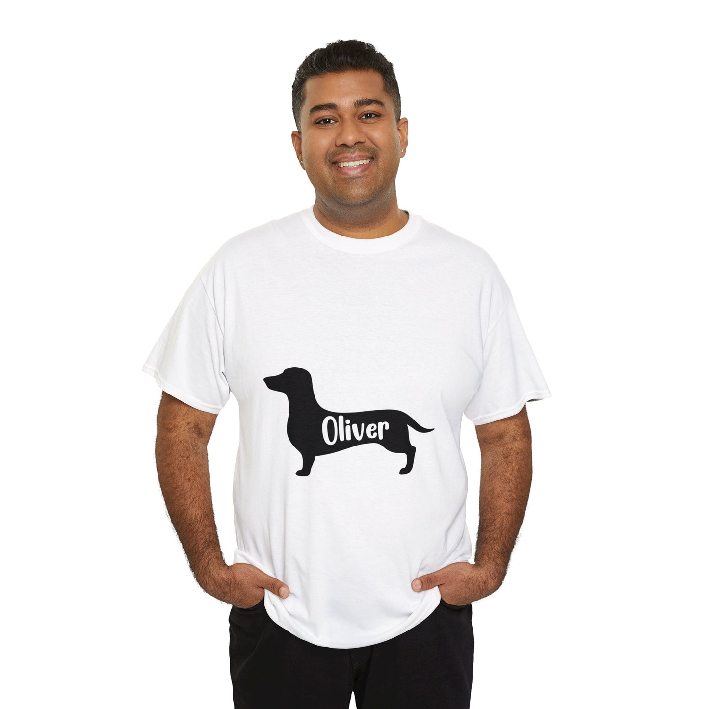 Camiseta personalizada con Nombre de Perro Salchicha - Camiseta para Nombre de Perro Salchicha