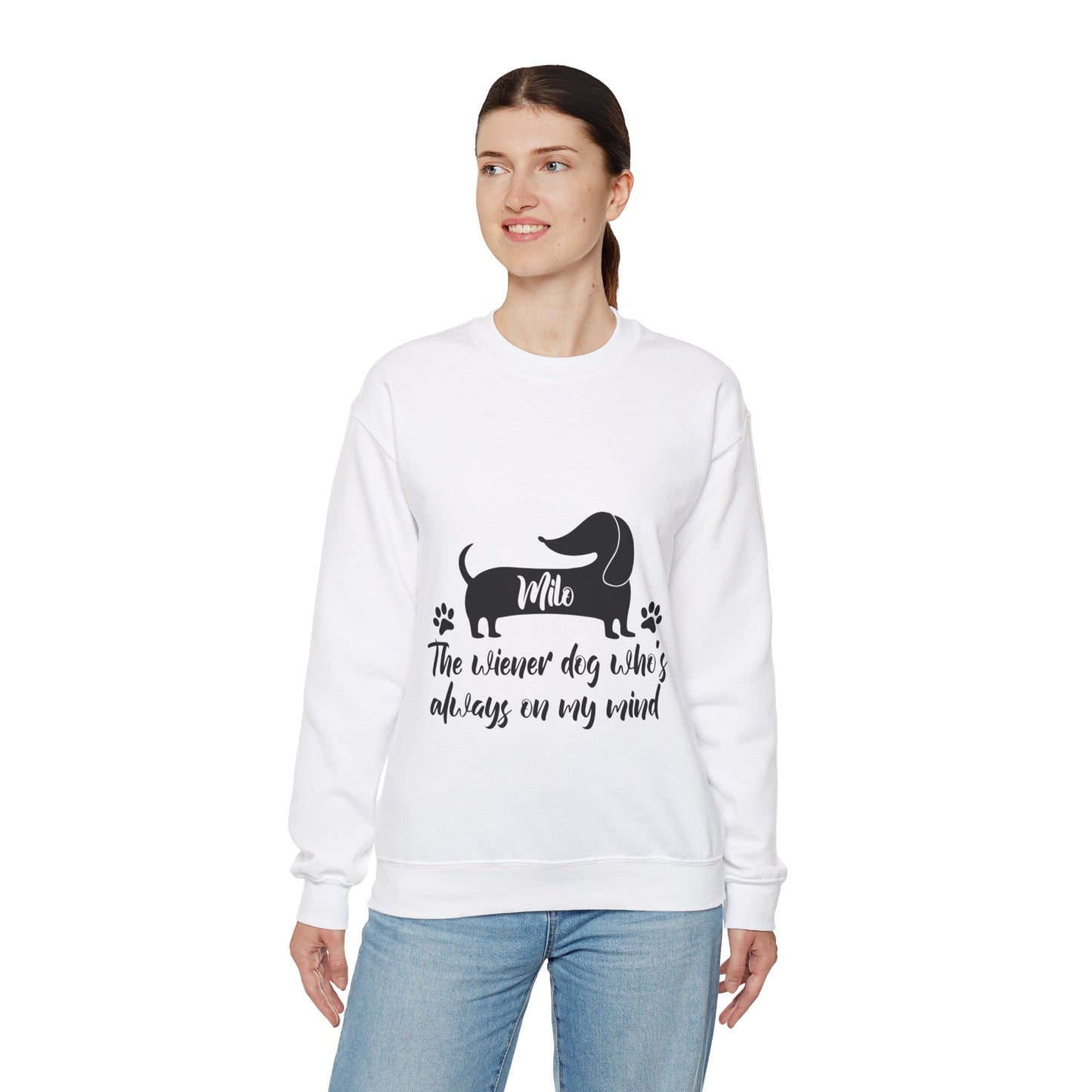 Sudadera personalizada con nombre de perro salchicha - Sudadera unisex