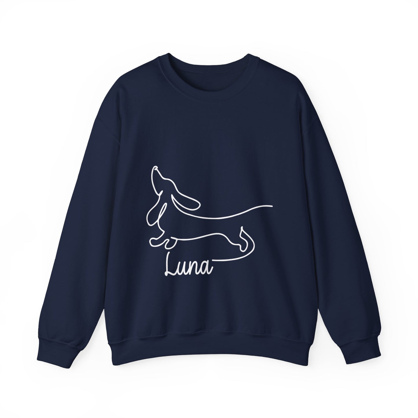 Sudadera personalizada con nombre dachshund - Sudadera unisex para amantes de Dachshund