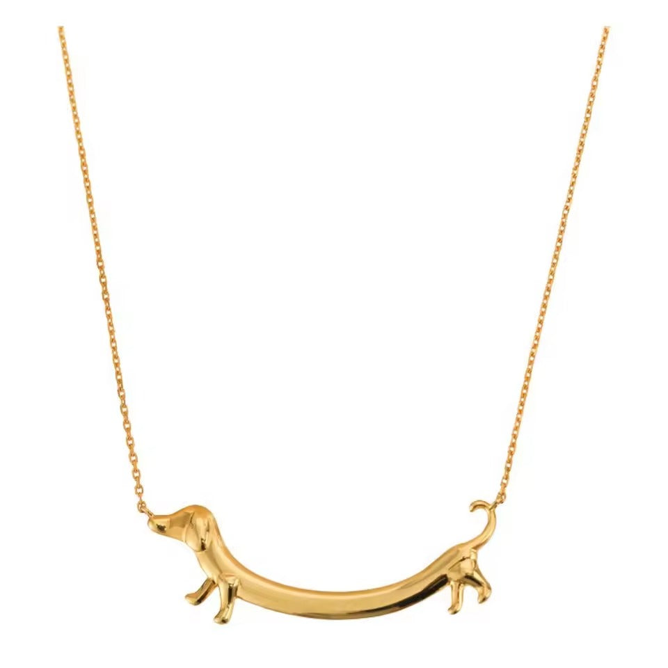 Elegant-Alloy-Dachshund-Dog-Necklace