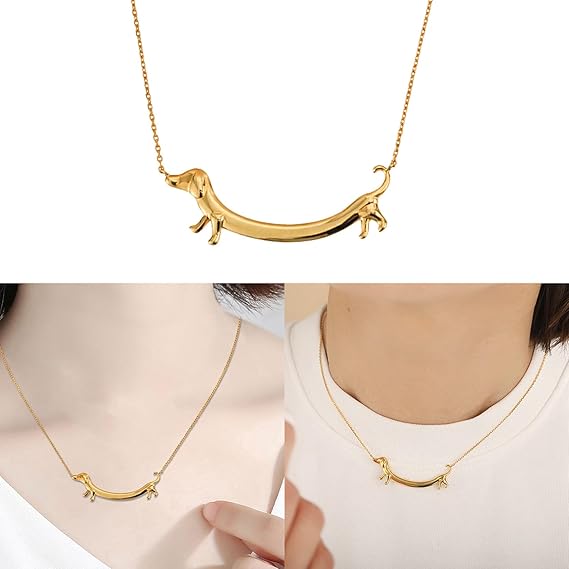 Elegant-Alloy-Dachshund-Dog-Necklace