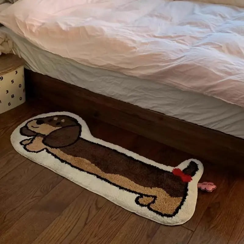 Funny-Dachshund-Plush-Rug–Dog-Carpet-for-Bedroom-Decor