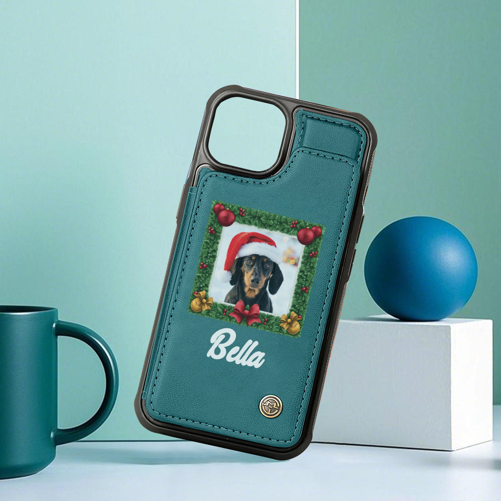 Greta - Personalized Leather Wallet Case for for iPhone & Samsung