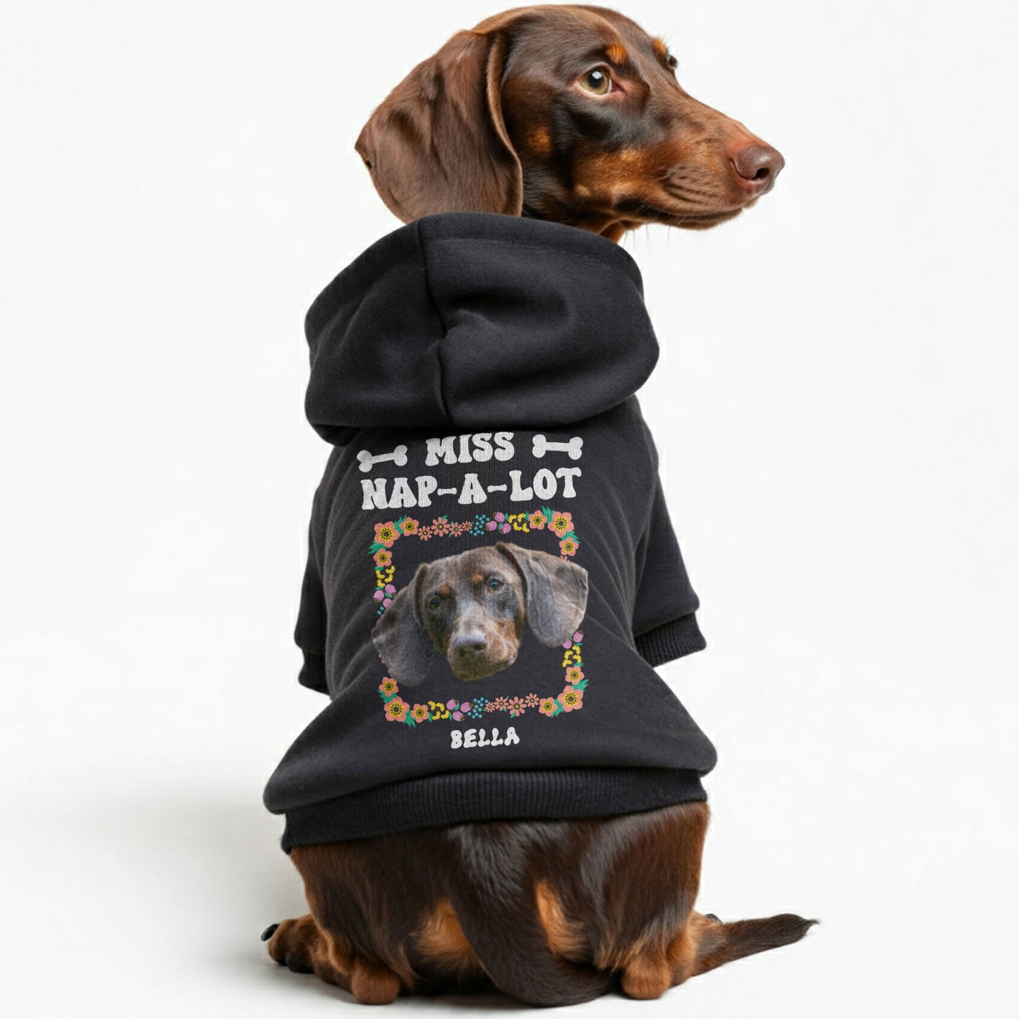 Nap-a-Lot – Personalized Dachshund Hoodies with Your Doxie’s Name & Photo – Stylish, Cozy & Made from Premium 100% Cotton