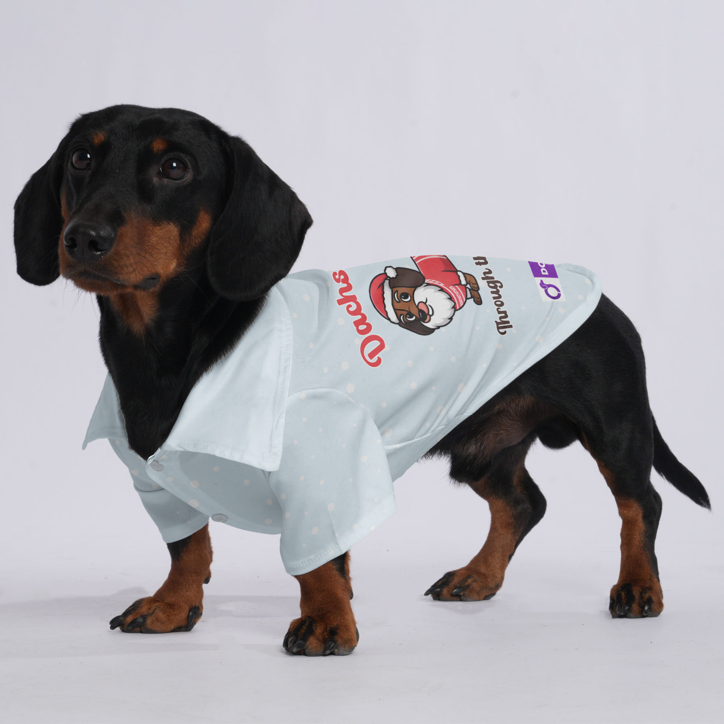 Dachshund Through the Snow - Hawaiian Shirt for Doxies