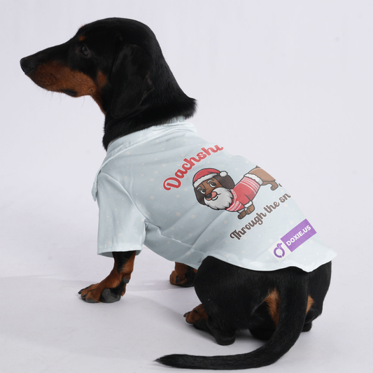 Dachshund Through the Snow - Hawaiian Shirt for Doxies