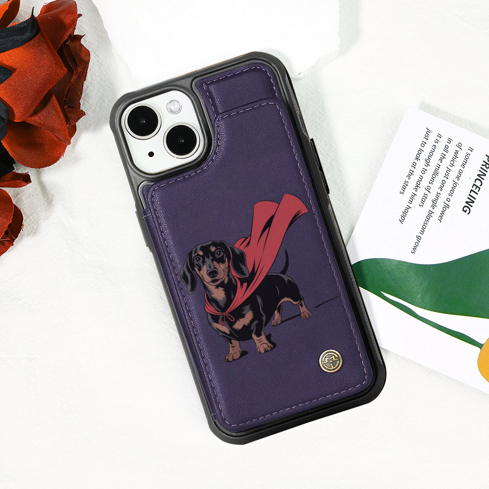 Casey - Leather Wallet Case for for iPhone & Samsung