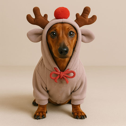 HoofHound Reno Dachshund Sudadera con capucha