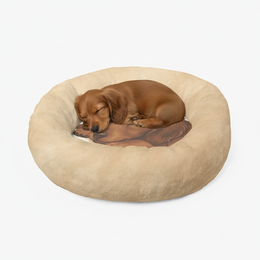 Maggie - Cloud-Comfort Dachshund Bed | Anti-Anxiety Donut Bed for Dachshunds