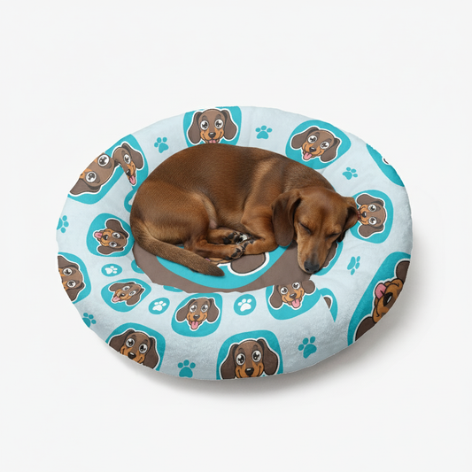 Heidi - Cloud-Comfort Dachshund Bed | Anti-Anxiety Donut Bed for Dachshunds