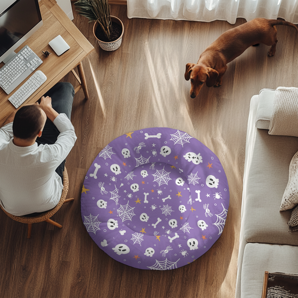 Stella - Cloud-Comfort Large Dachshund Bed | Anti-Anxiety Donut Bed for Dachshunds