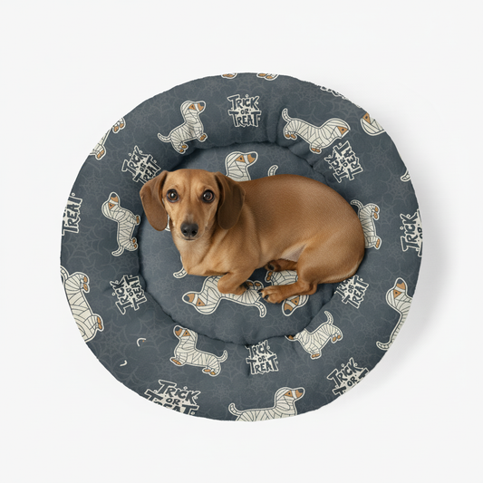 Hugo - Cloud-Comfort Large Dachshund Bed | Anti-Anxiety Donut Bed for Dachshunds