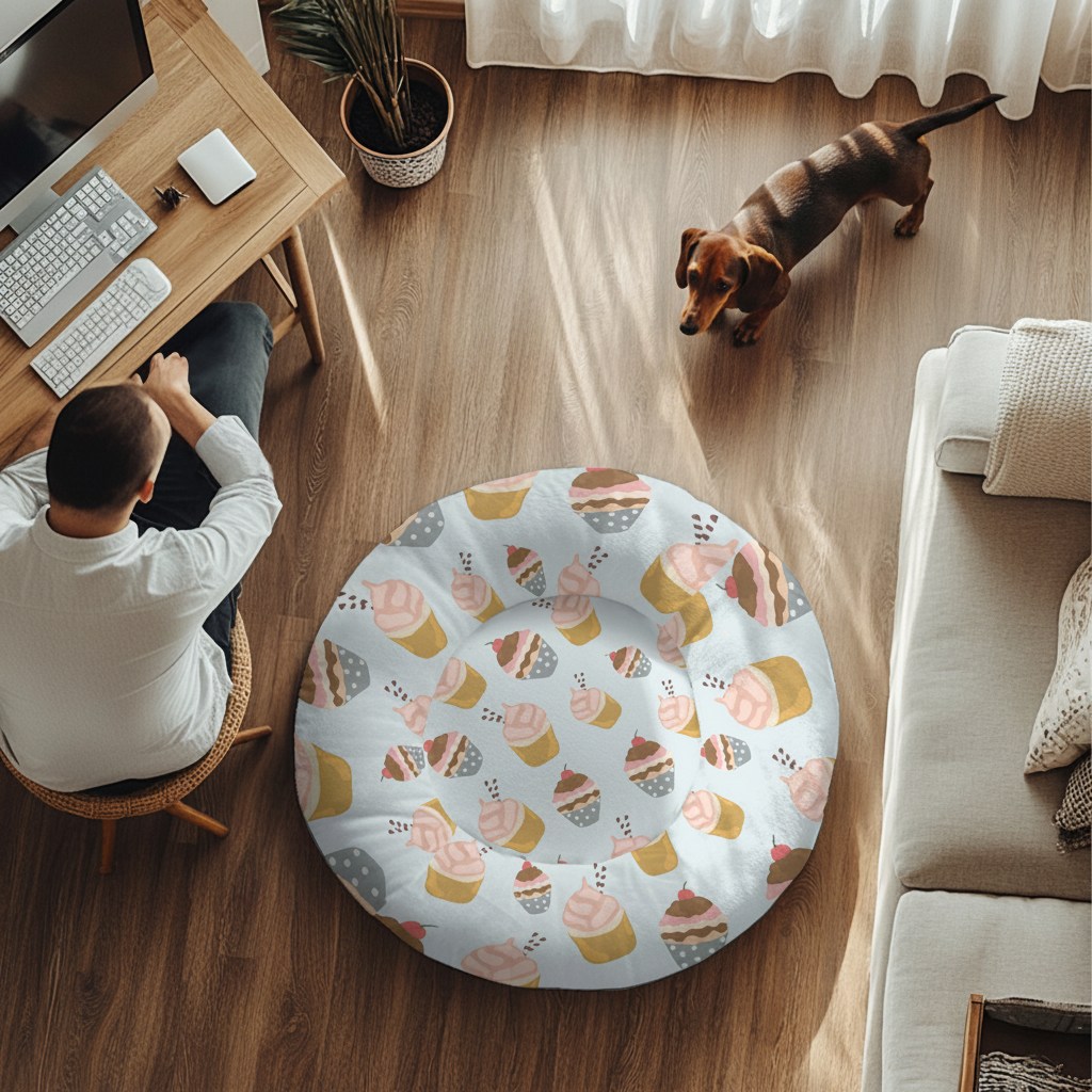 Roxie - Cloud-Comfort Large Dachshund Bed | Anti-Anxiety Donut Bed for Dachshunds