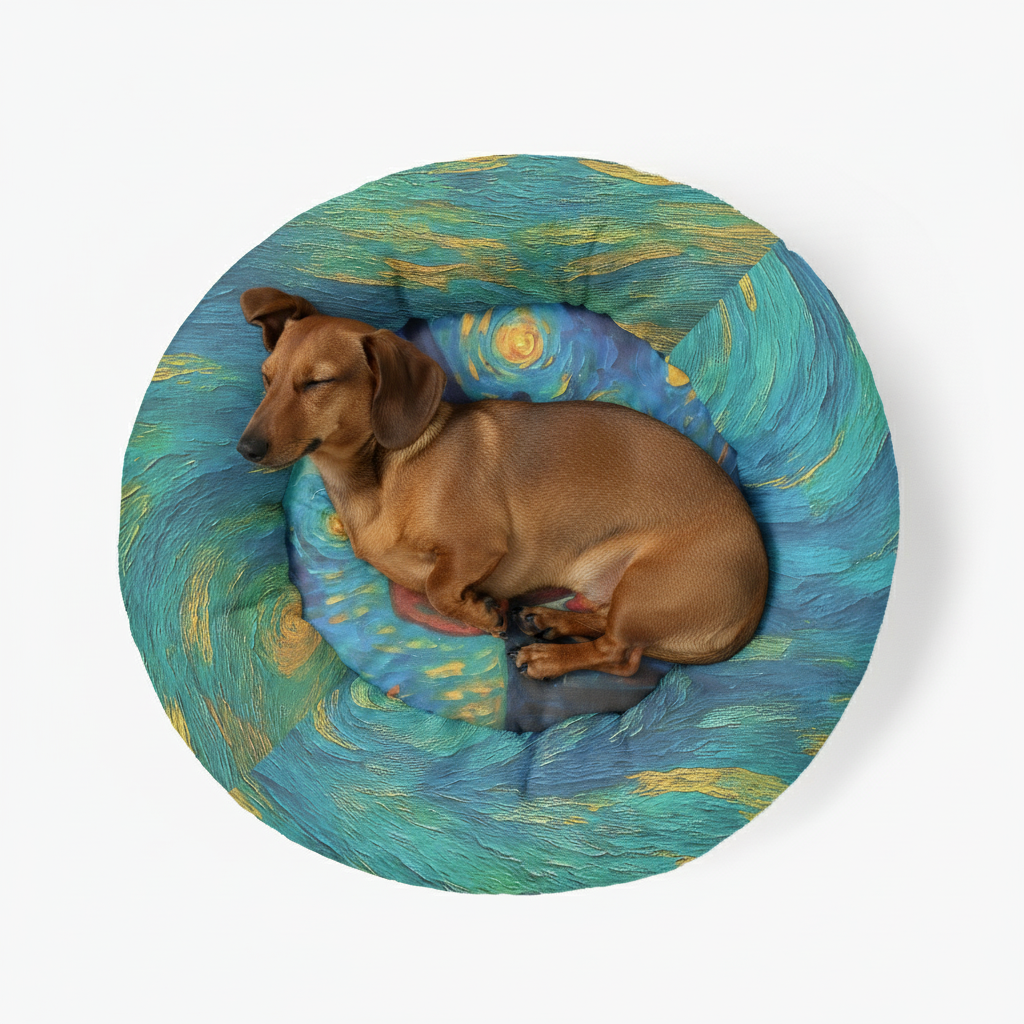 Remi - Cloud-Comfort Dachshund Bed | Anti-Anxiety Donut Bed for Dachshunds