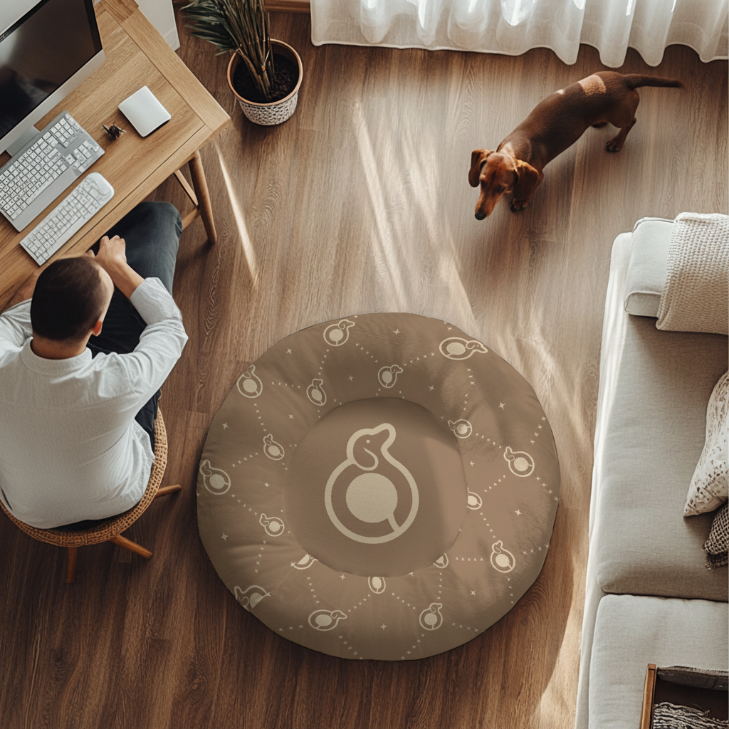 Heidi - Cloud-Comfort Large Dachshund Bed | Anti-Anxiety Donut Bed for Dachshunds