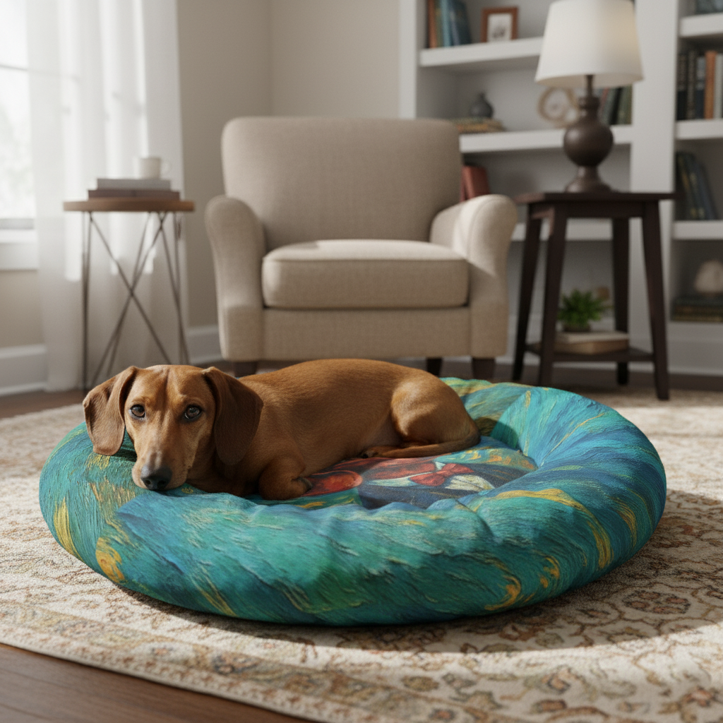 Remi - Cloud-Comfort Dachshund Bed | Anti-Anxiety Donut Bed for Dachshunds