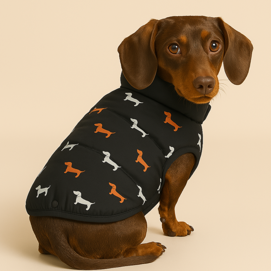 NexaLeaf Warm Puffer Jacket for Dachshunds