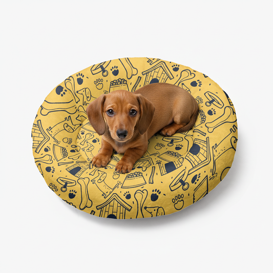 Nova - Cloud-Comfort Dachshund Bed | Anti-Anxiety Donut Bed for Dachshunds