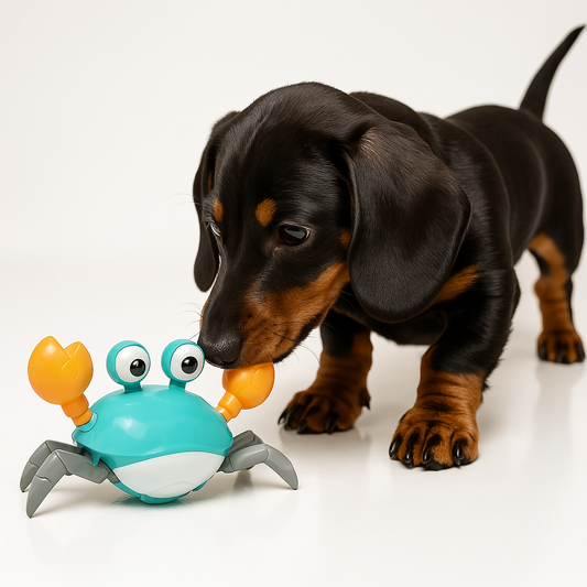 DachsyPlay™ - Juguete Cangrejo Interactivo Dachshund