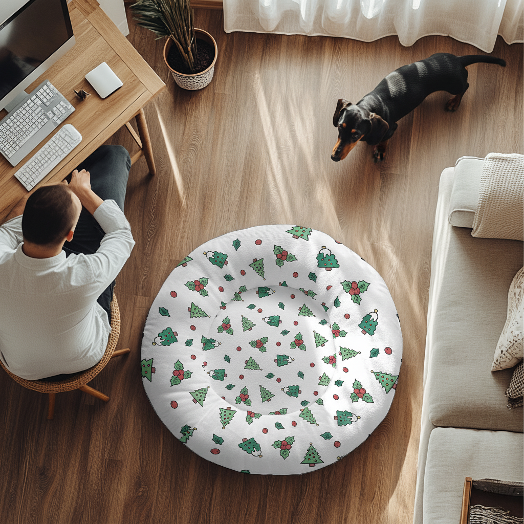 Viktor - Cloud-Comfort Large Dachshund Bed | Anti-Anxiety Donut Bed for Dachshunds
