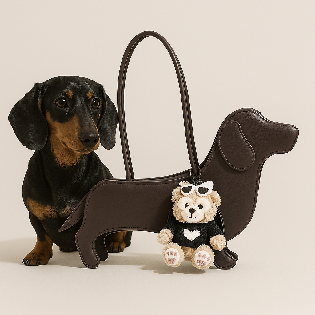Doxie Chic™ - Dachshund-Shaped Single Shoulder Handbag