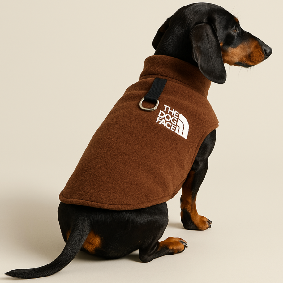 The Dog Face Dachshund Jacket Premium Fleece for Cold-Weather Comfort
