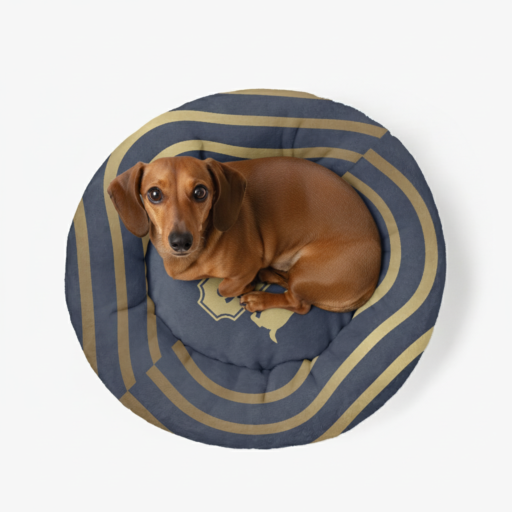 Ingrid - Personalized Cloud-Comfort Large Dachshund Bed | Anti-Anxiety Donut Bed for Dachshunds