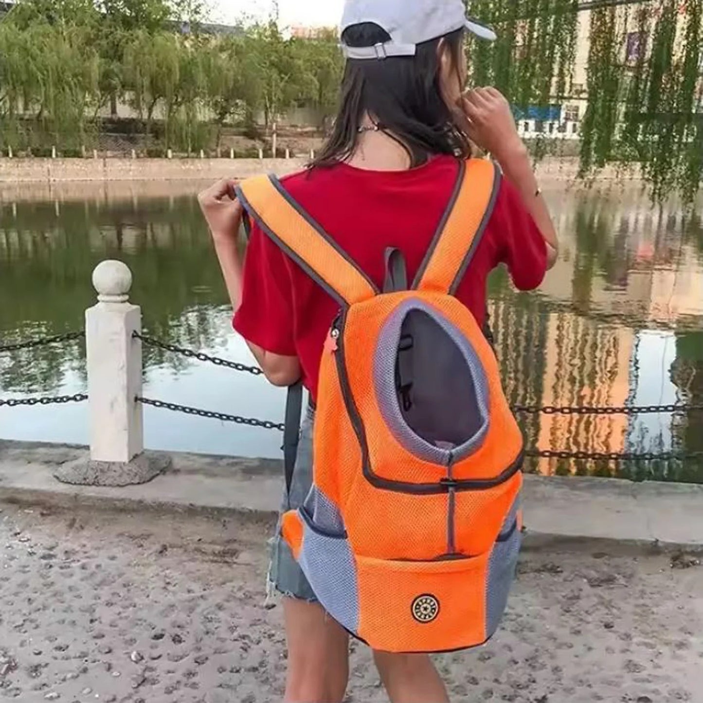 PawVoyage Dachshund Airmesh Backpack – Comfortable Dog Travel Carrier