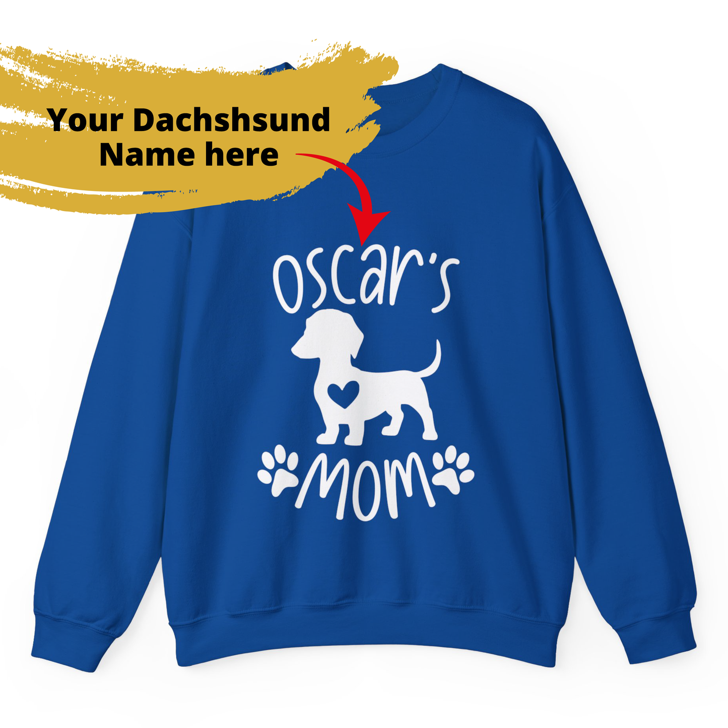 Sudadera personalizada con nombre de perro salchicha - Sudadera unisex