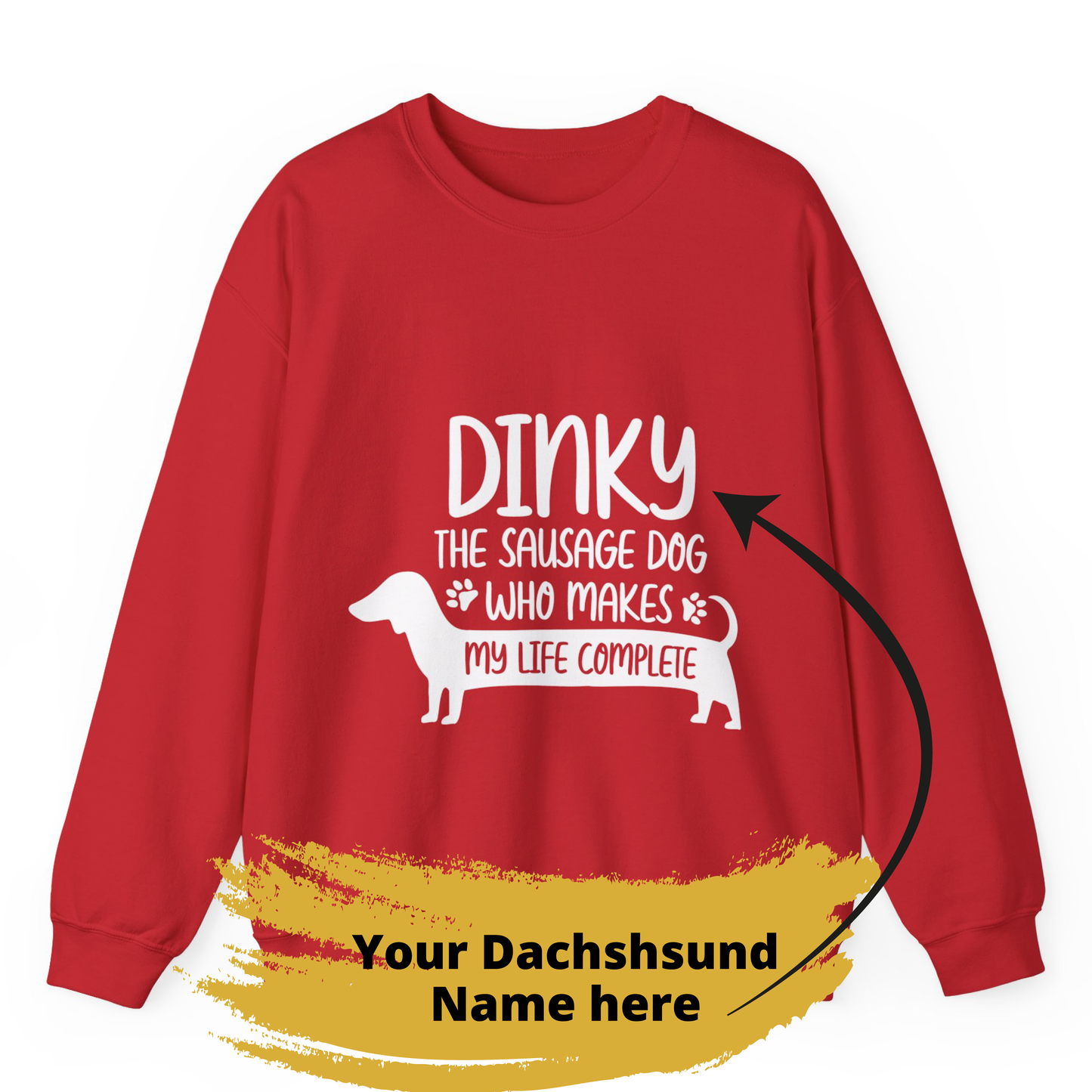 Sudadera personalizada con nombre de perro salchicha - Sudadera unisex