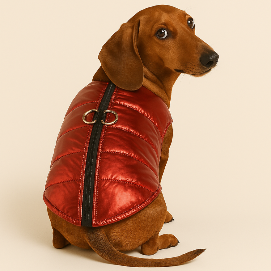 Premium Dachshund Gloossy Jacket Ultimate Wet-Weather Protection