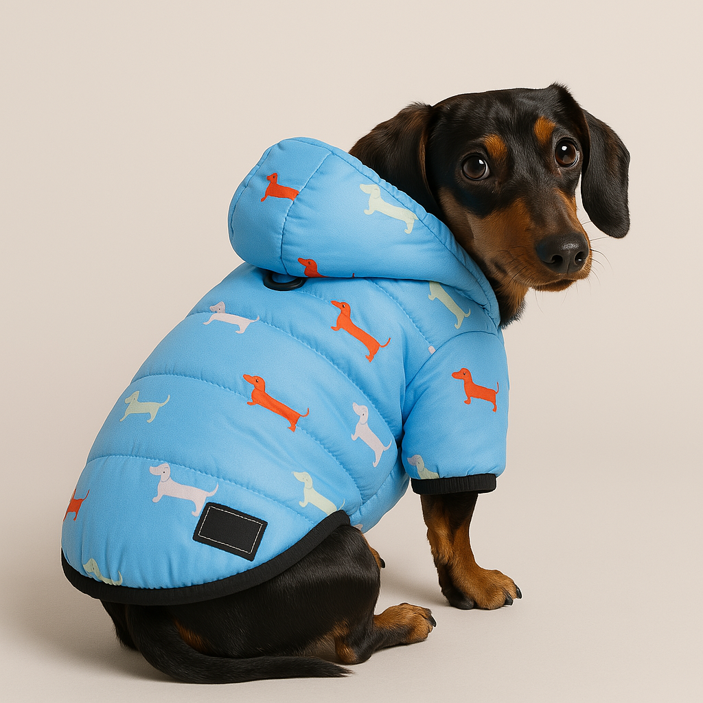 Chaqueta impermeable de abrigos de invierno Dachshund