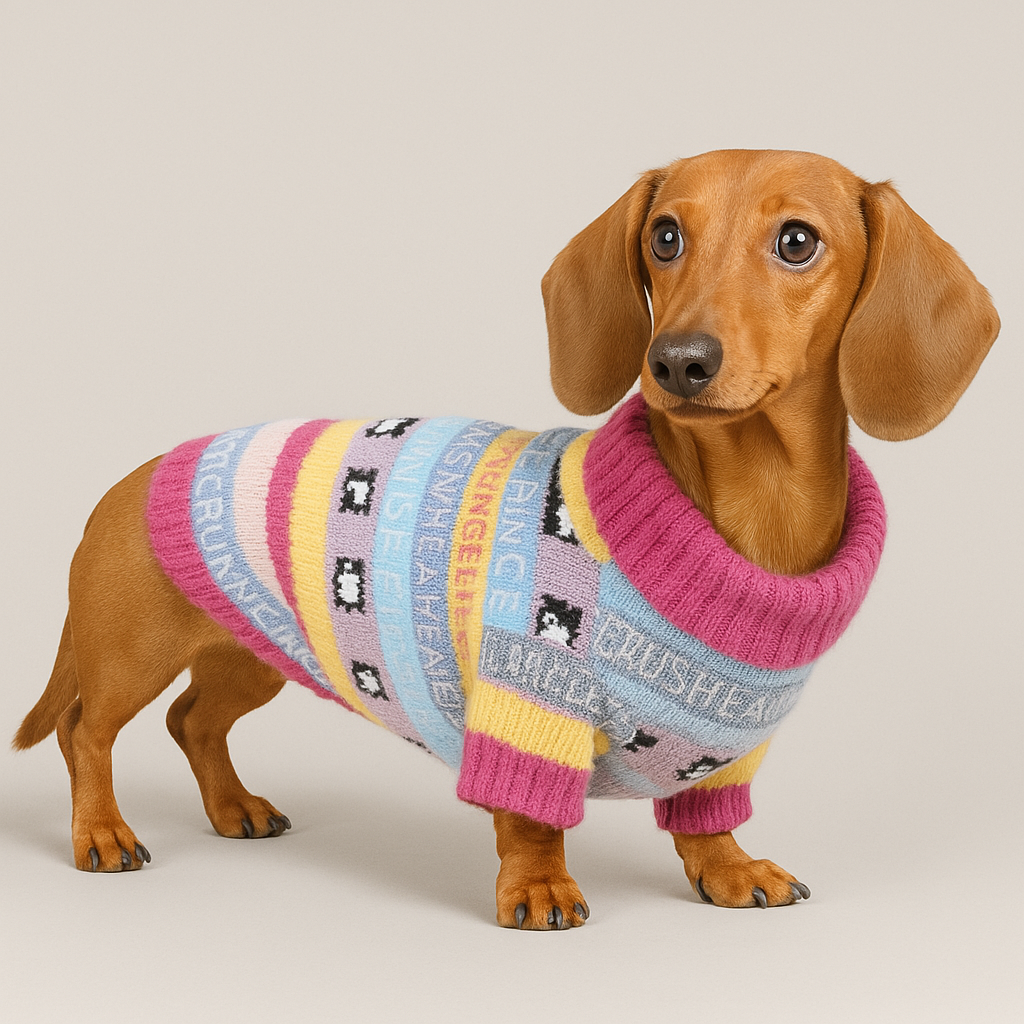 Premium Knitted Dachshund Sweater Soft Warm and Fashionable