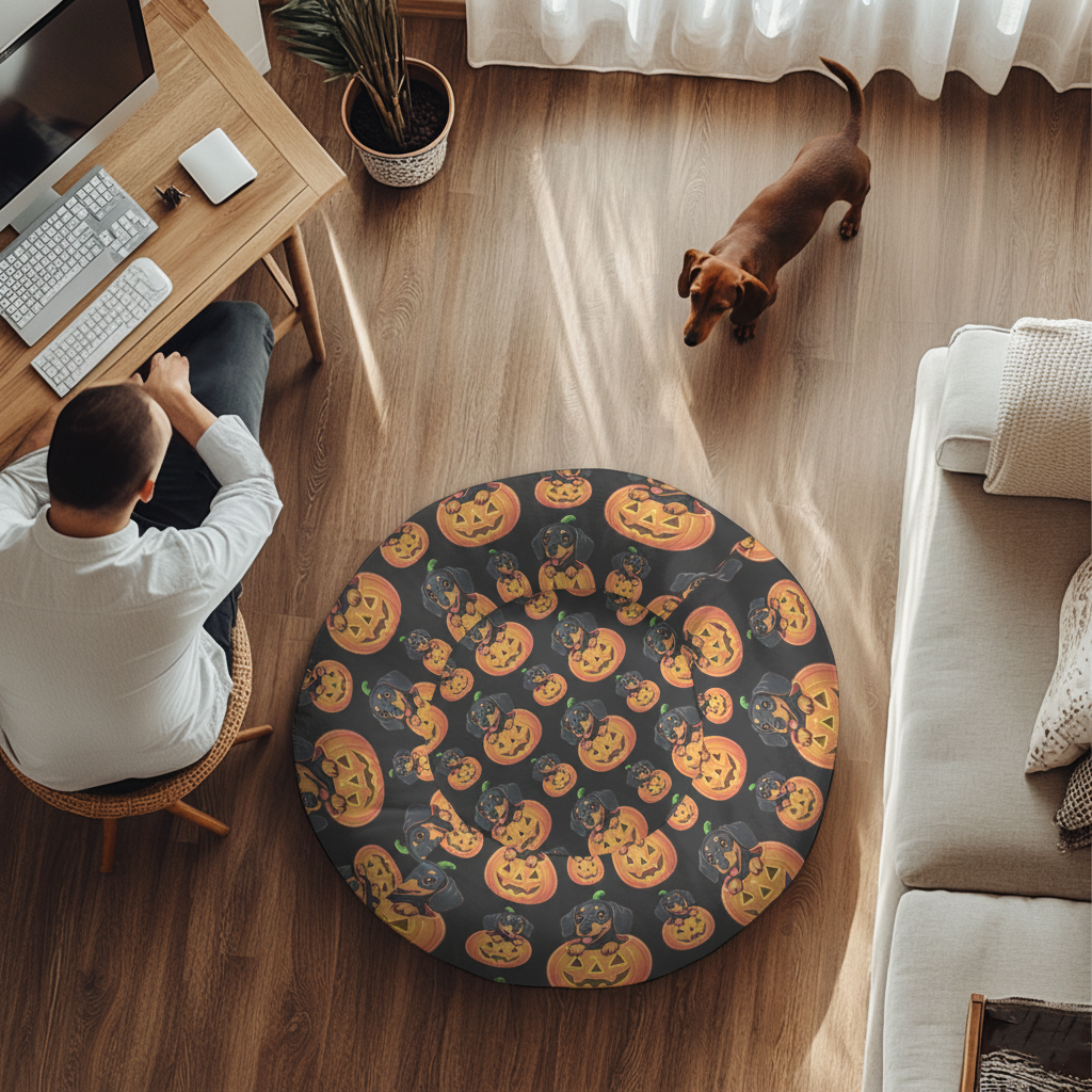 Willow - Cloud-Comfort Large Dachshund Bed | Anti-Anxiety Donut Bed for Dachshunds