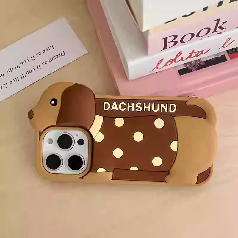 www.doxie.us-Cute-Dachshund-Themed-iPhone-Case