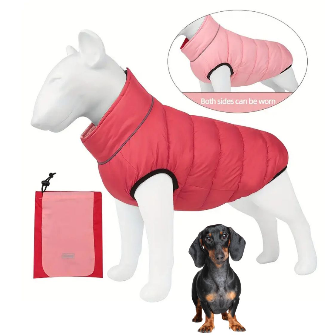 www.doxie.us-Reflective-Dachshund-Padded-Jacket–Double-Sided-Waterproof-and-Cotton-Lined-red