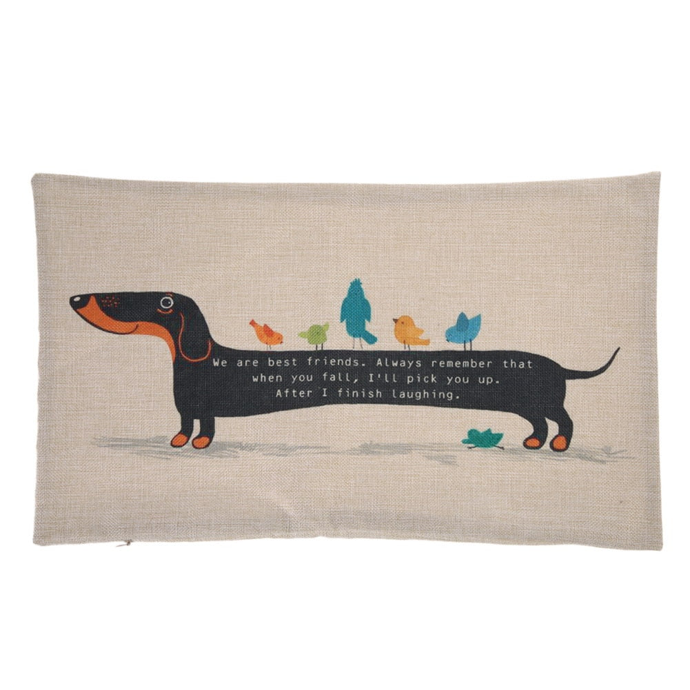 Dachshund Cushion Cover cotton and linen Pillowcase - Dachshund shop.jpg