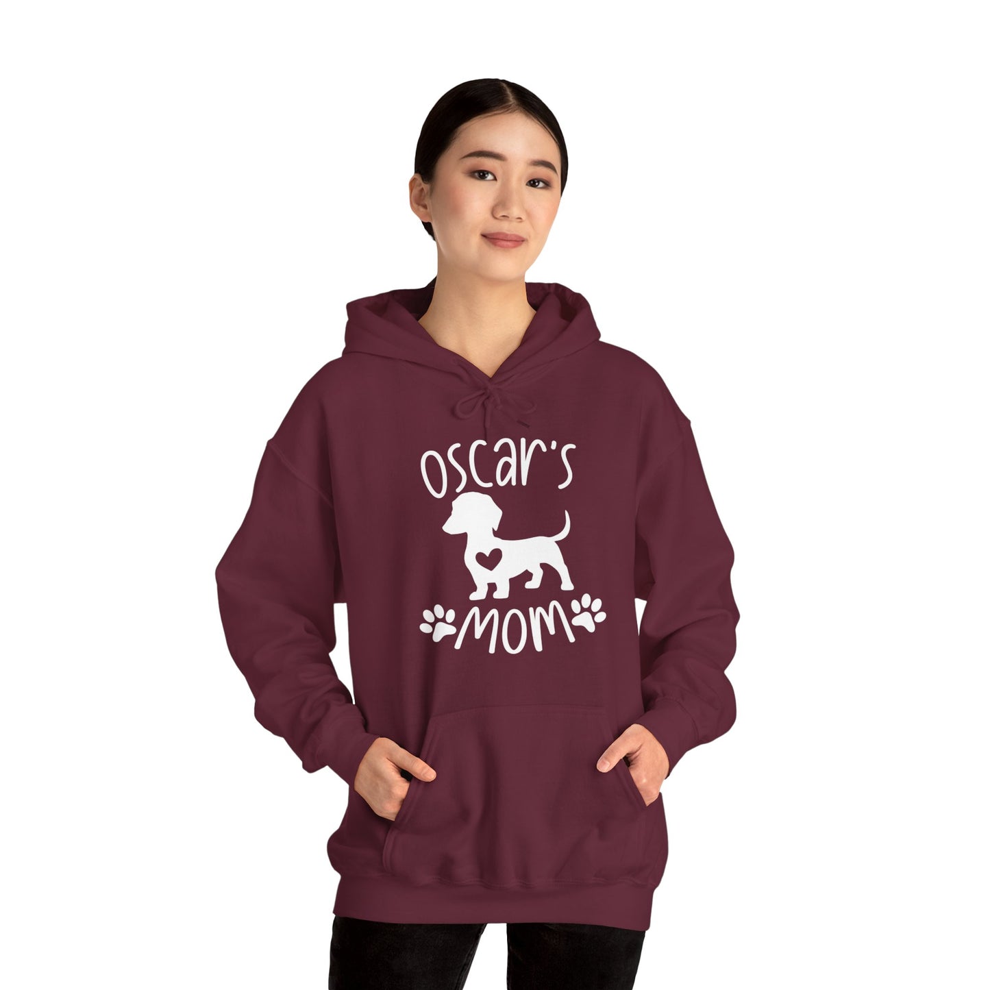 Sudadera con capucha personalizada con nombre de perro salchicha - Sudadera con capucha unisex 