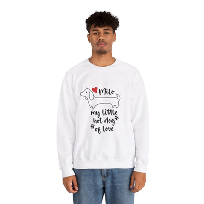 Sudadera personalizada con nombre de perro salchicha - Sudadera unisex 