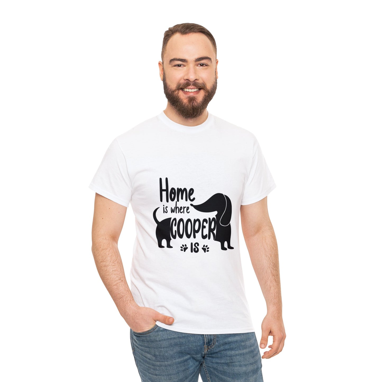 Camiseta personalizada con nombre de perro salchicha 