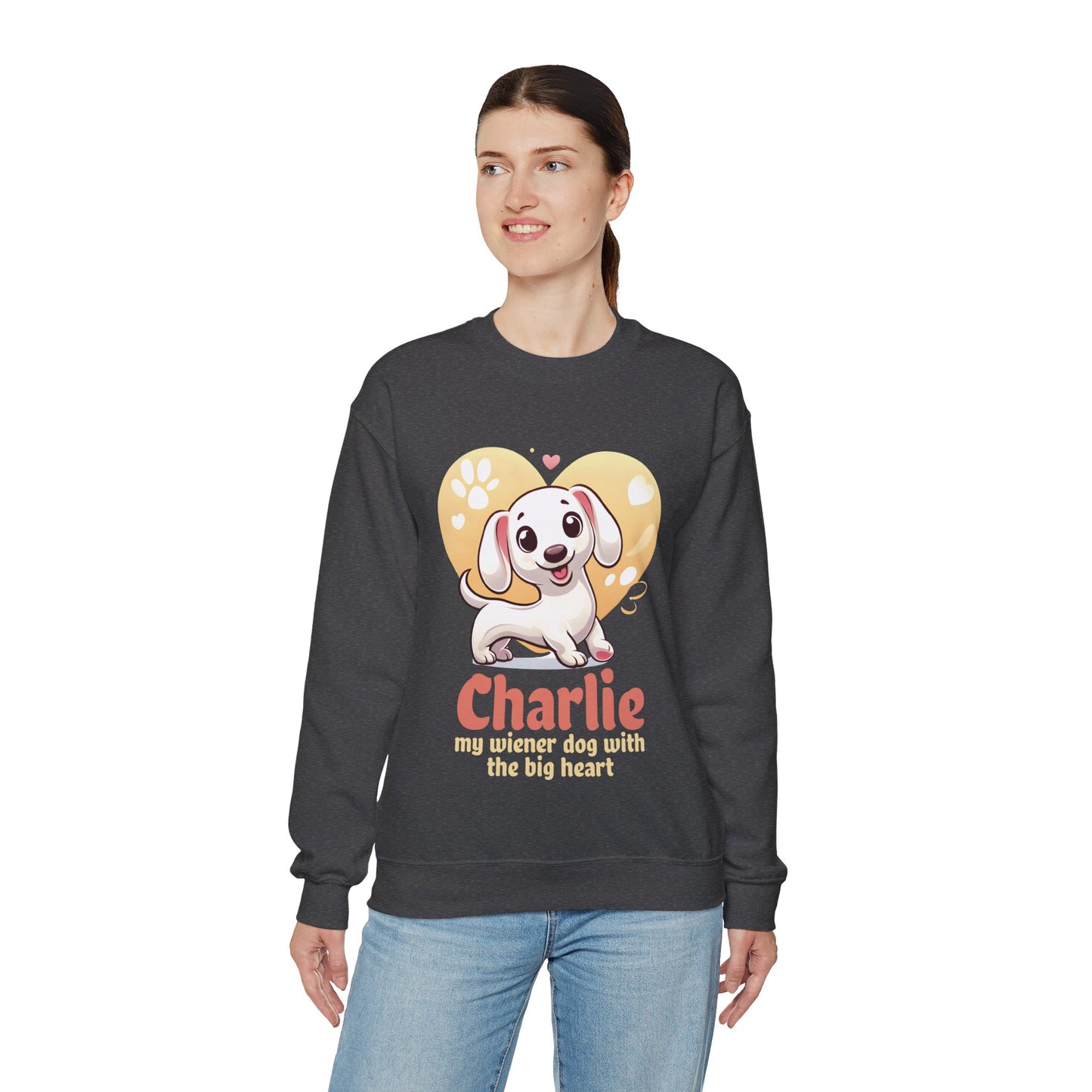 Sudadera personalizada con nombre de perro salchicha - Sudadera unisex 