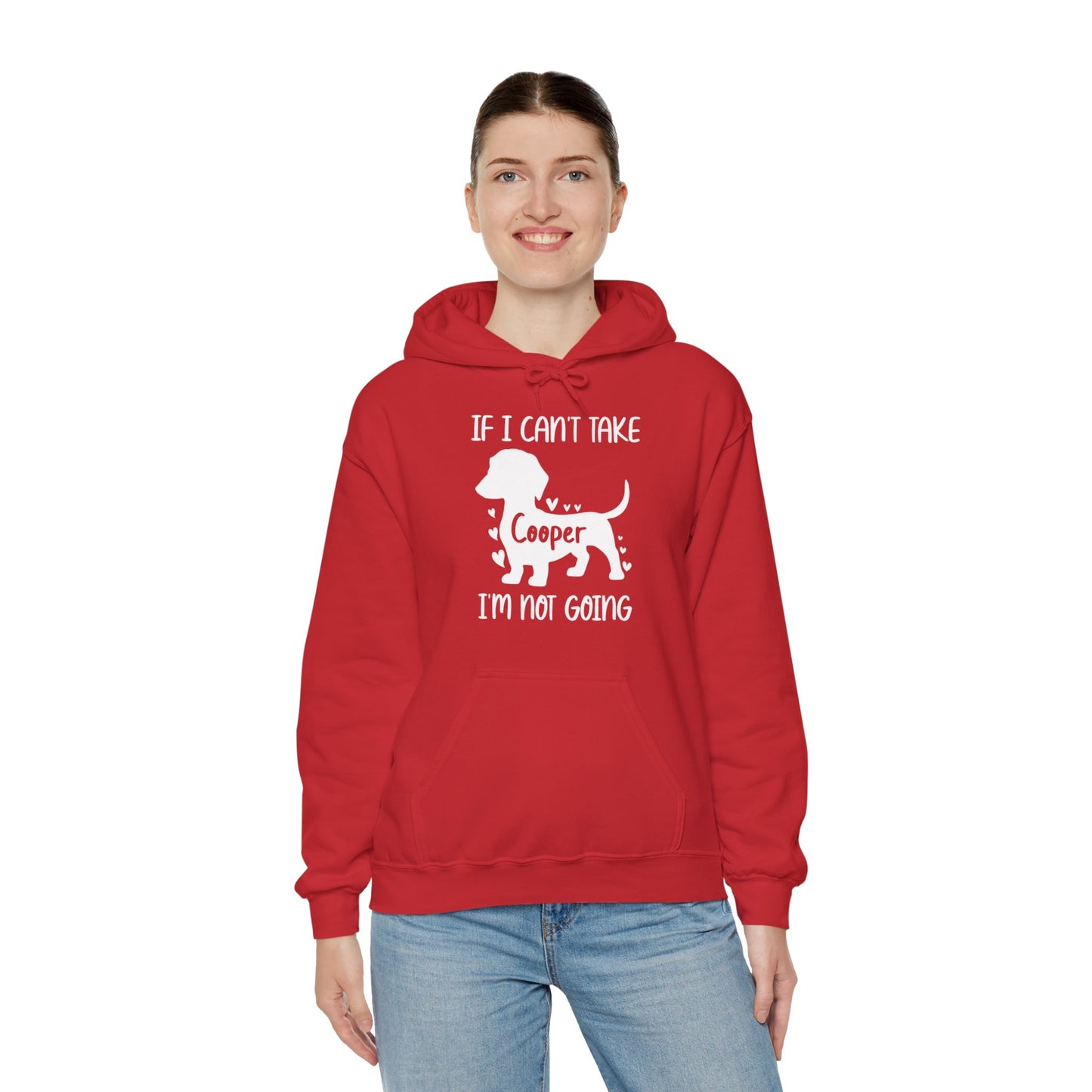 Sudadera con capucha personalizada con nombre de perro salchicha - Sudadera con capucha unisex 