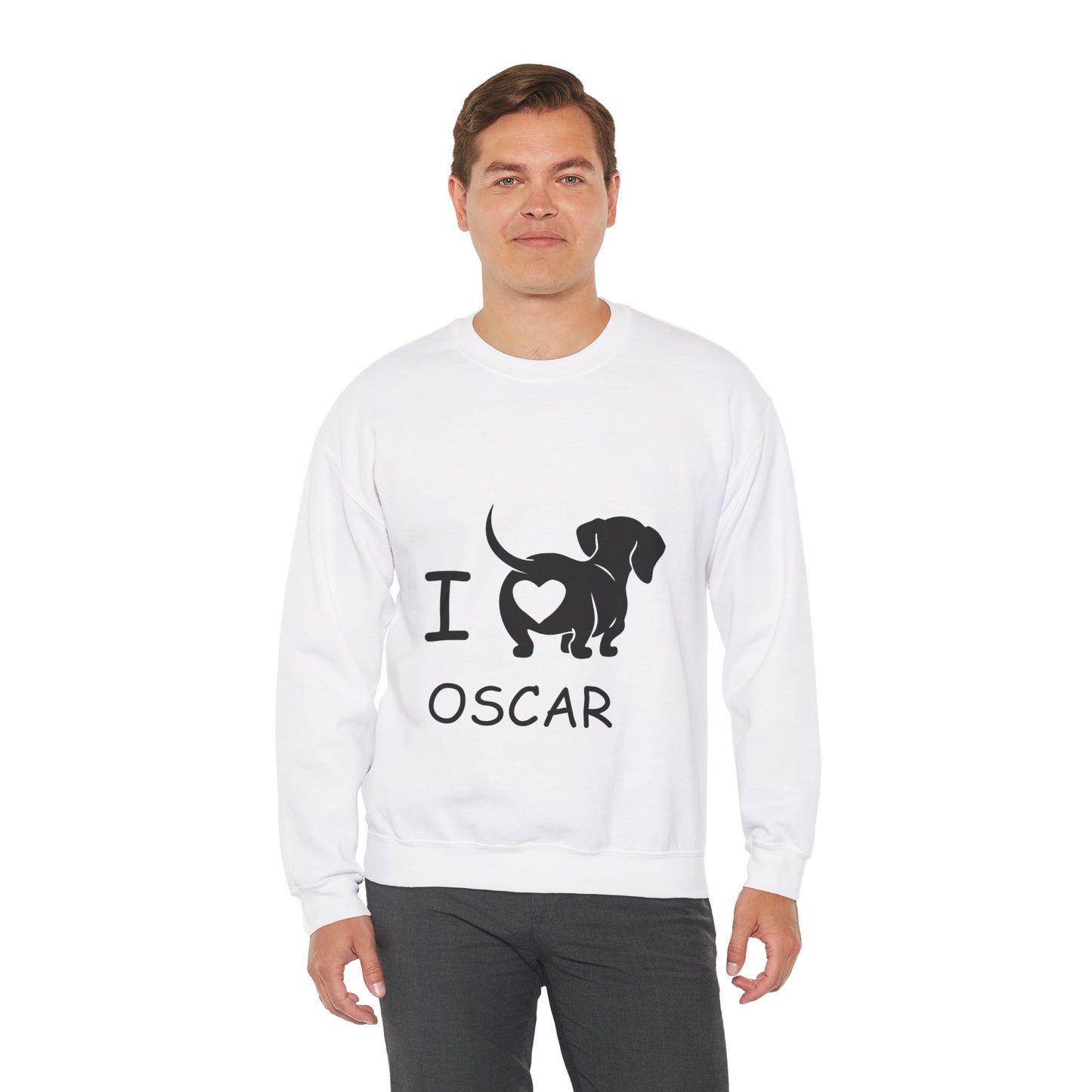 Sudadera personalizada con nombre de perro salchicha - Sudadera unisex 