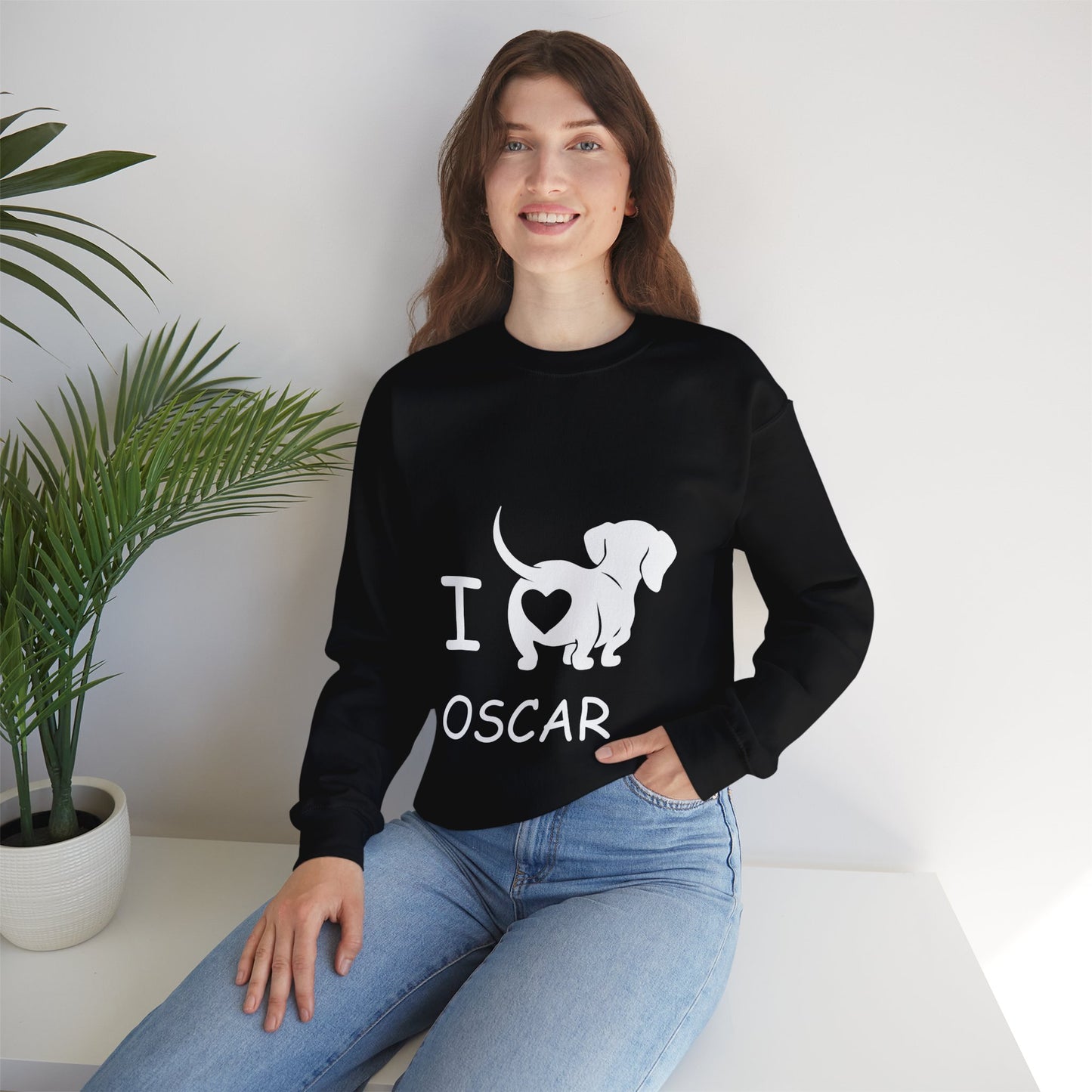 Sudadera personalizada con nombre de perro salchicha - Sudadera unisex 