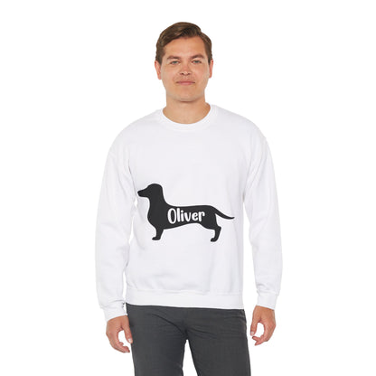 Sudadera personalizada con nombre de perro salchicha - Sudadera unisex 