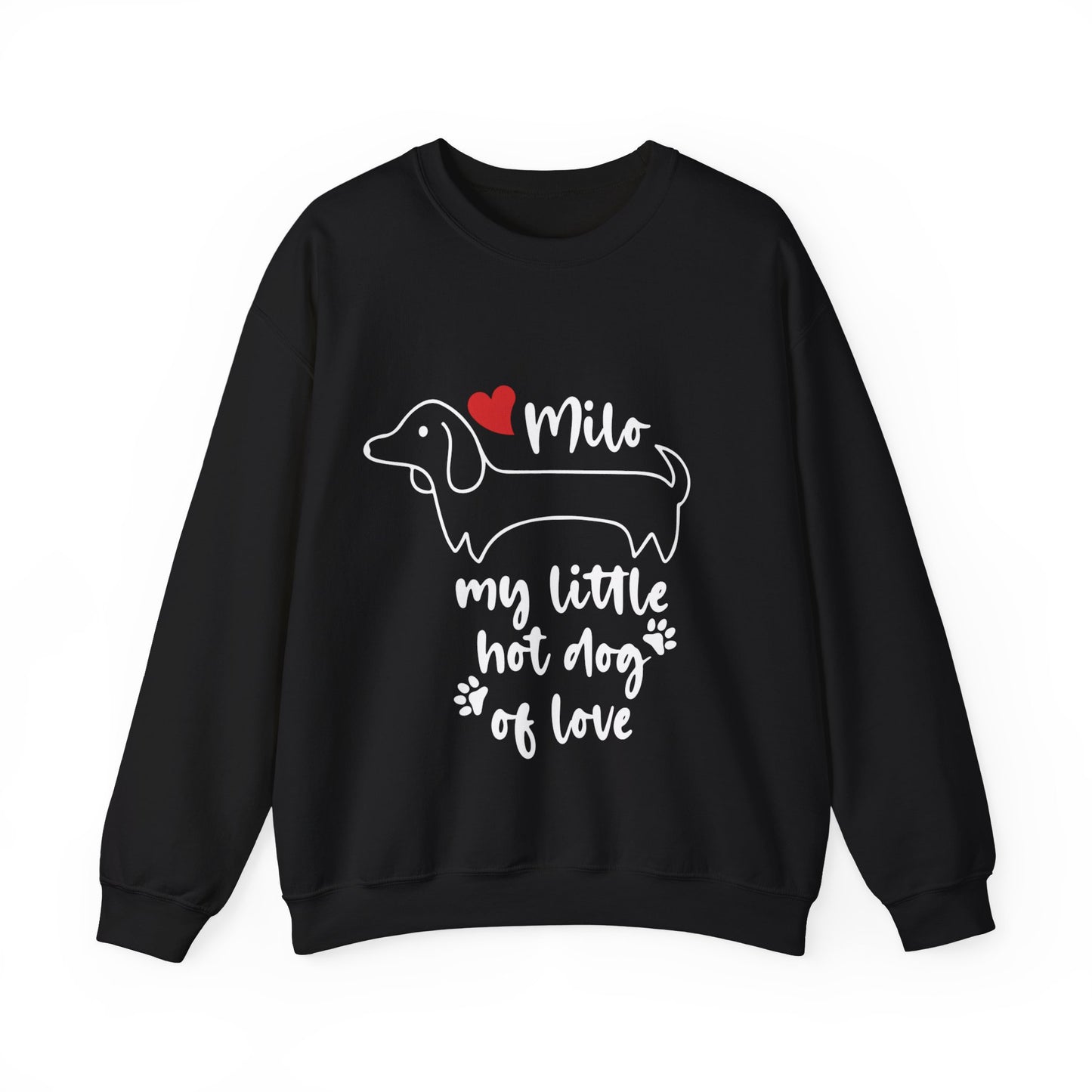 Sudadera personalizada con nombre de perro salchicha - Sudadera unisex 