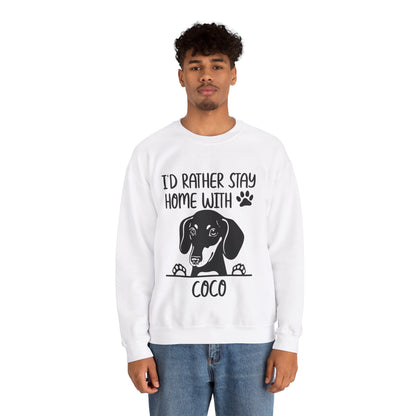 Sudadera personalizada con nombre de perro salchicha - Sudadera unisex