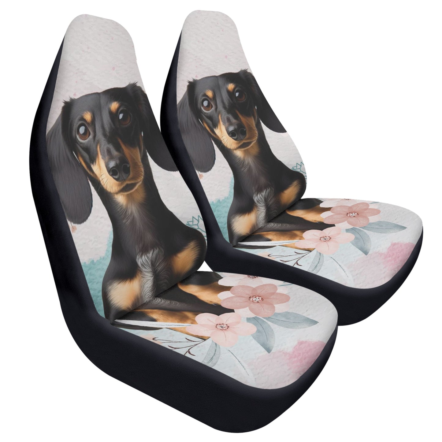 Funda de asiento de coche personalizada con imagen de Perros Salchichas - Fundas de asiento de coche (2 piezas)