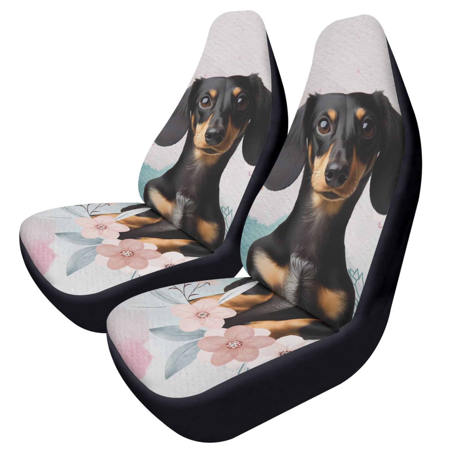 Funda de asiento de coche personalizada con imagen de Perros Salchichas - Fundas de asiento de coche (2 piezas)