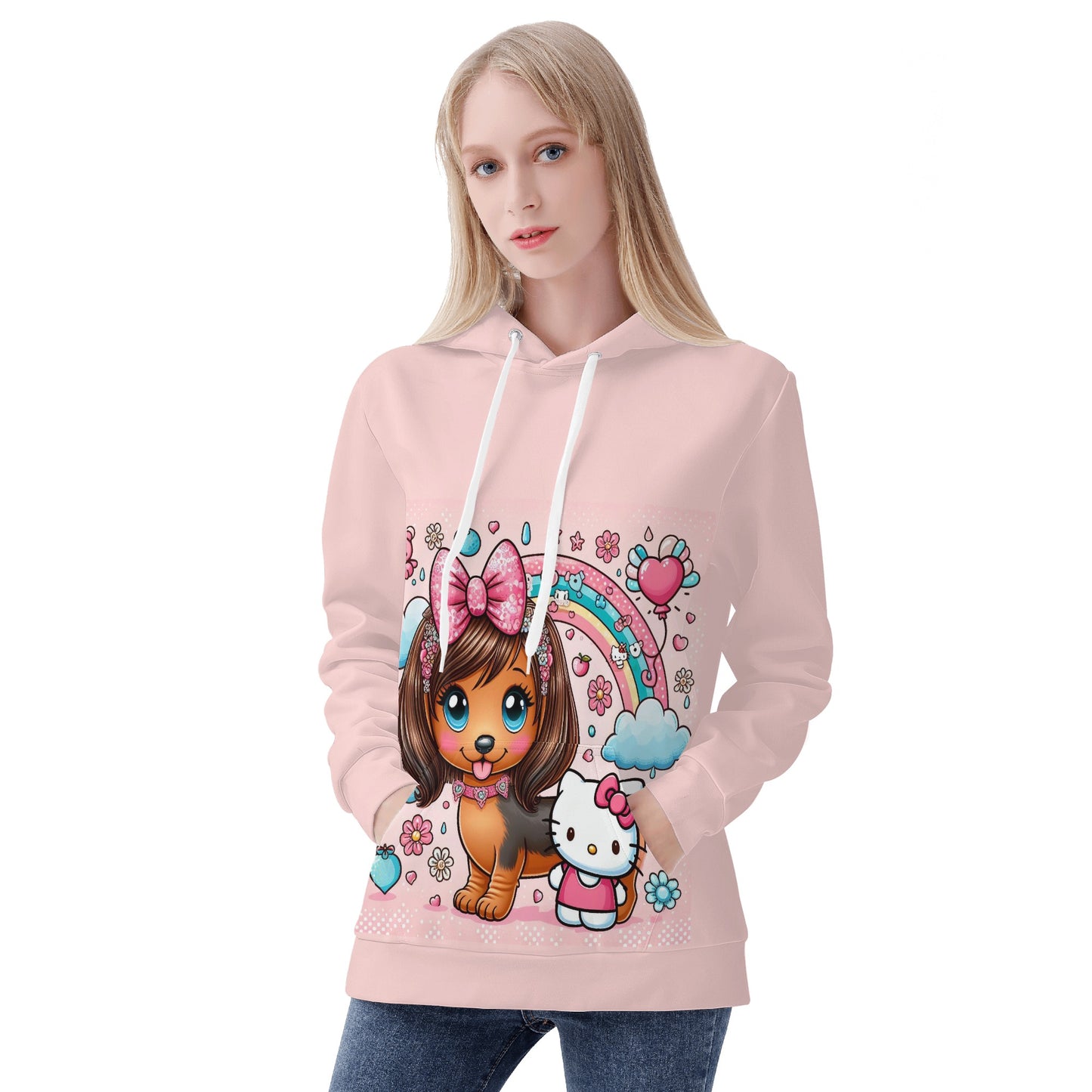 Cappy - Sudadera con capucha y estampado integral